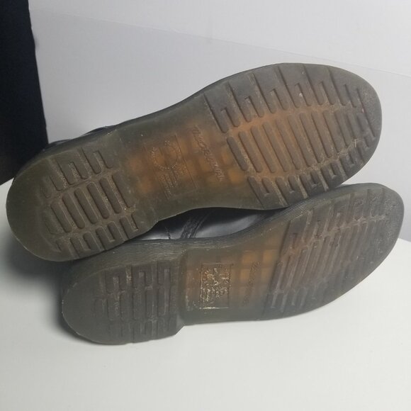 Dr. Martens 1460 Smooth Leather Grunge Goth Combat Black  Boots Sz W 10  M 9 - Picture 7 of 13